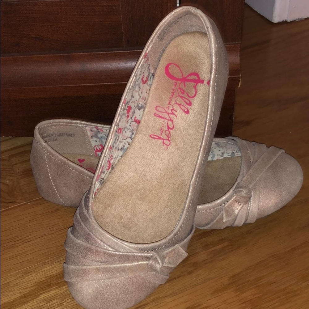 JellyPop gold flats